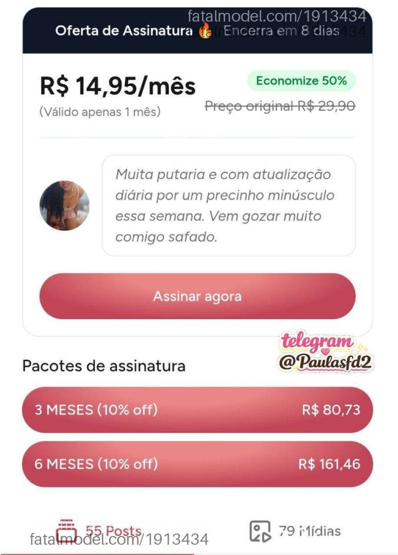 Acompanhante mulher morena (o) de olhos pretos em Virtual - Paula Sfd