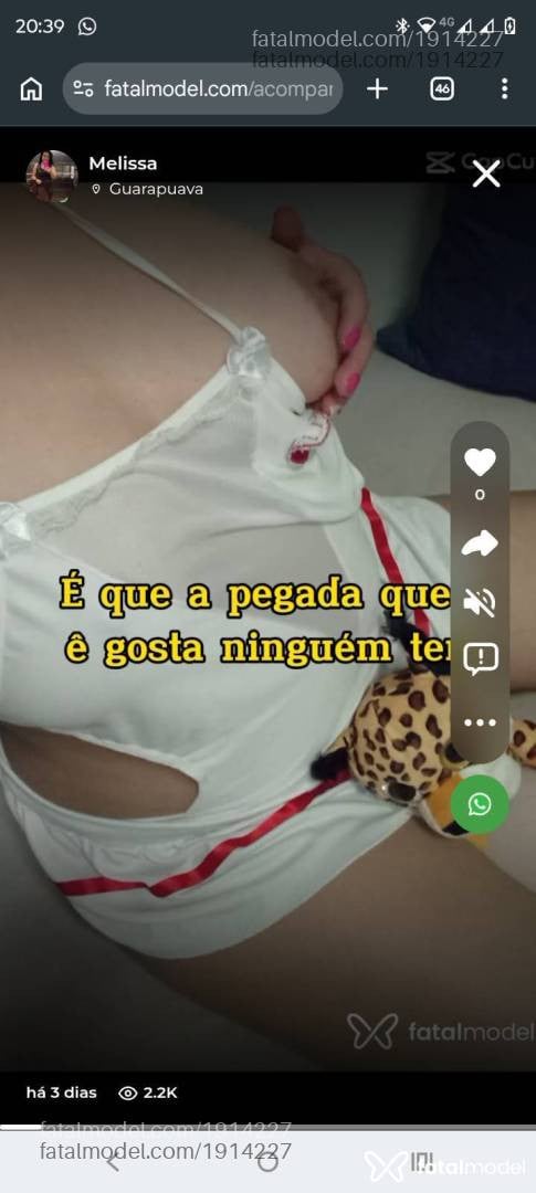 Acompanhante mulher com cabelo castanho de olhos castanhos - Melissa
