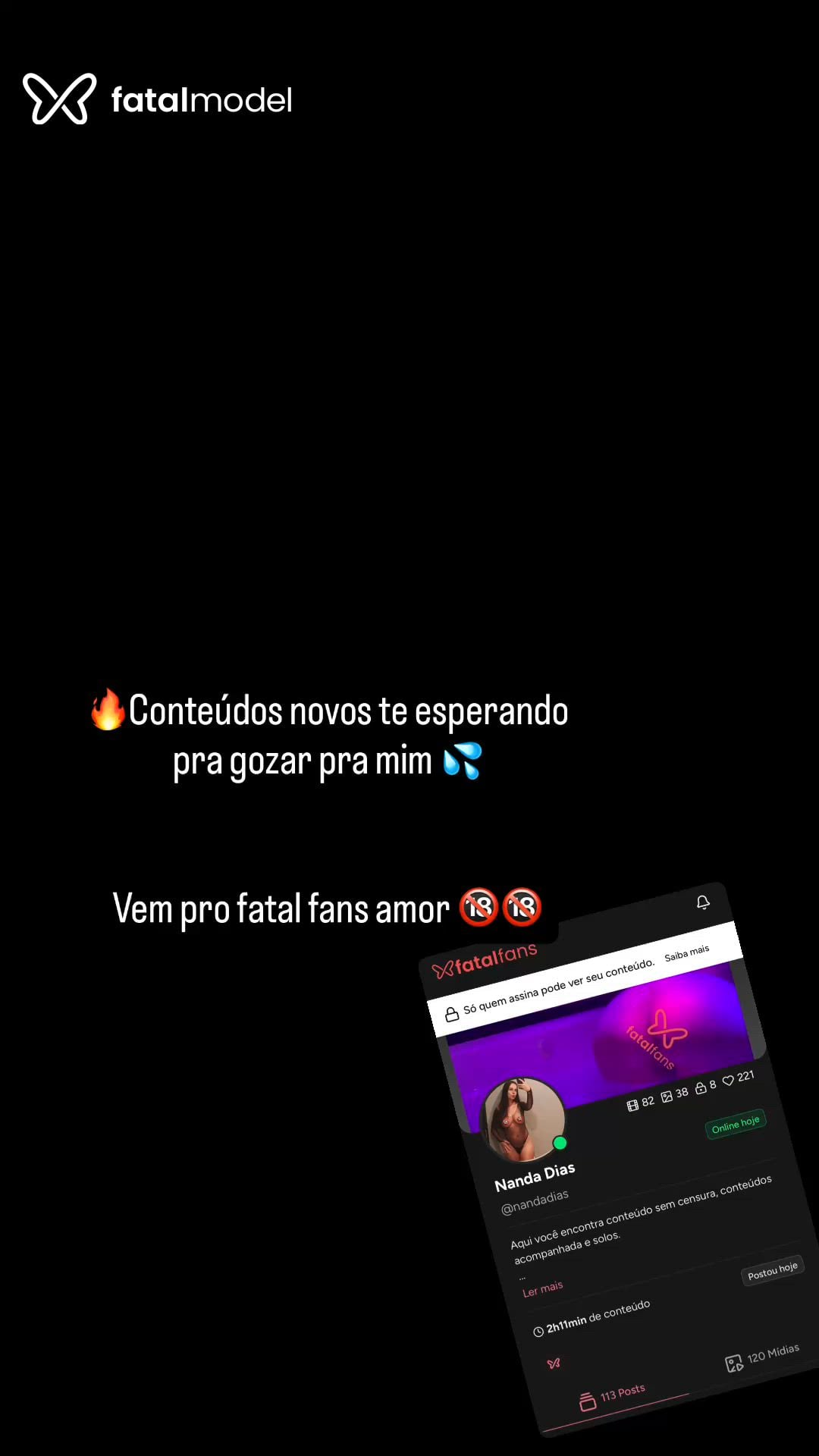Acompanhante mulher com cabelo castanho de olhos castanhos em Virtual Acompanhante mulher com cabelo castanho de olhos castanhos em Virtual - Nanda Dias