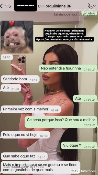 Acompanhante mulher trans com cabelo castanho de olhos verdes em Criciúma - Larissa Surfistin