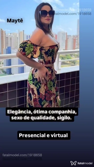 Acompanhante mulher morena (o) de olhos castanhos em Fortaleza - Maytê