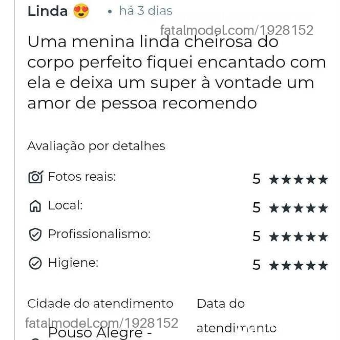 Acompanhante mulher morena (o) de olhos castanhos em Pouso Alegre - Julia