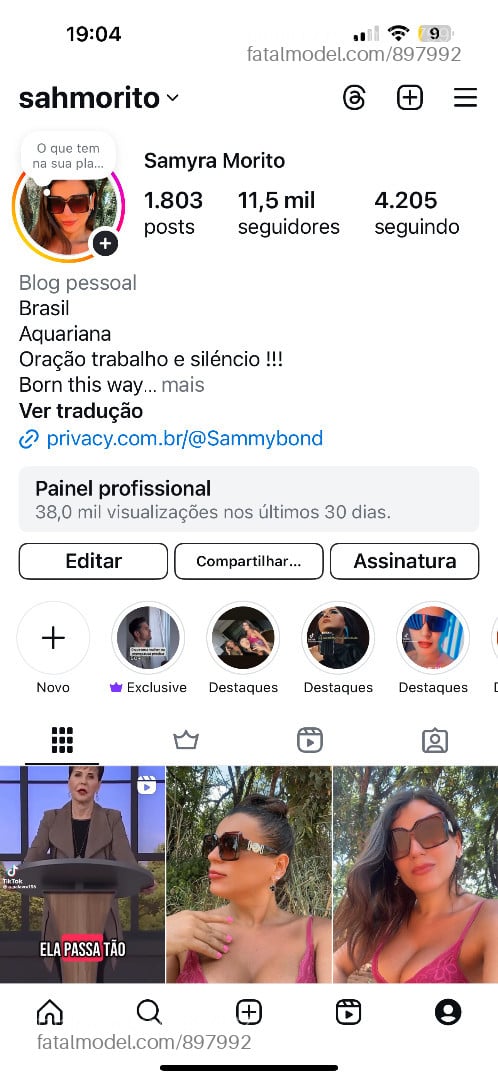Acompanhante mulher trans com cabelo castanho de olhos castanhos em Bauru - Sammy
