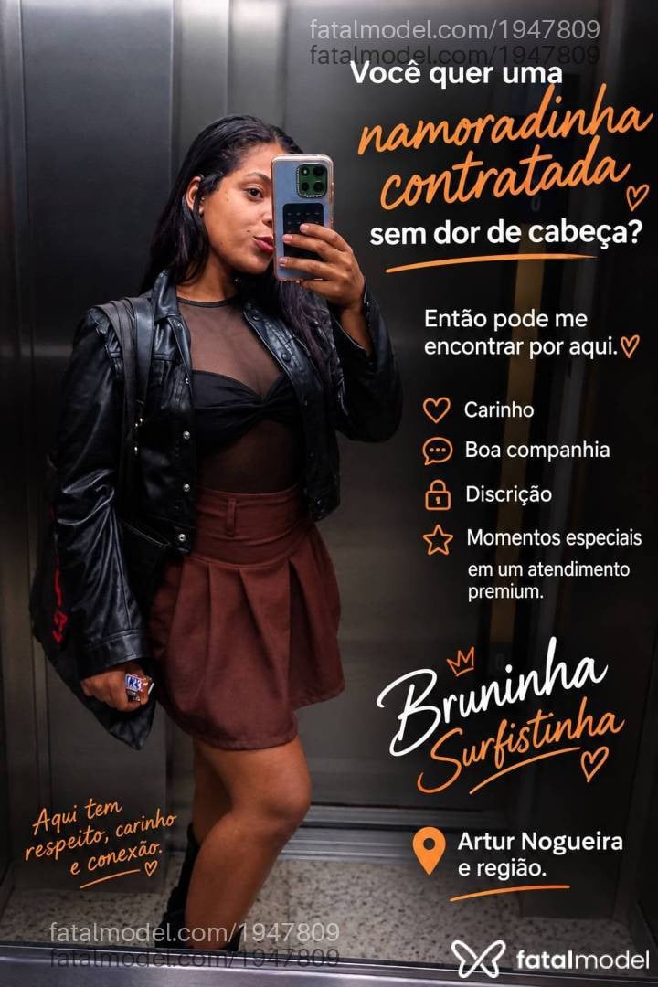 Acompanhante mulher com cabelo castanho de olhos castanhos - Bruninhaasurfis