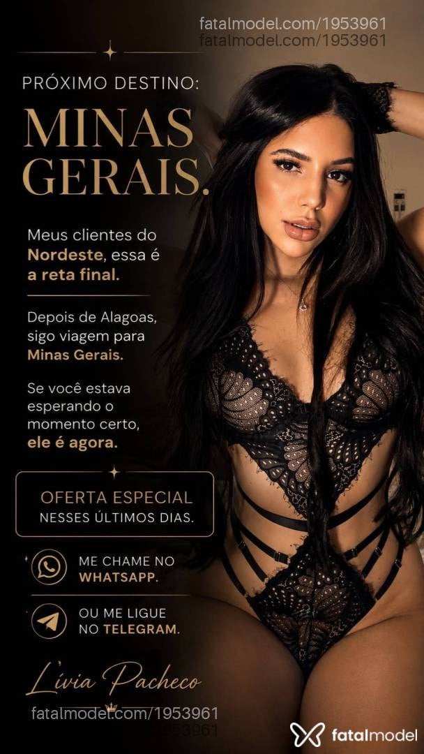 Acompanhante mulher morena (o) de olhos pretos em Maceió - Livia Pacheco