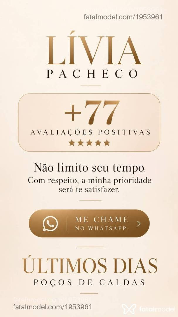 Acompanhante mulher morena (o) de olhos pretos - Livia Pacheco