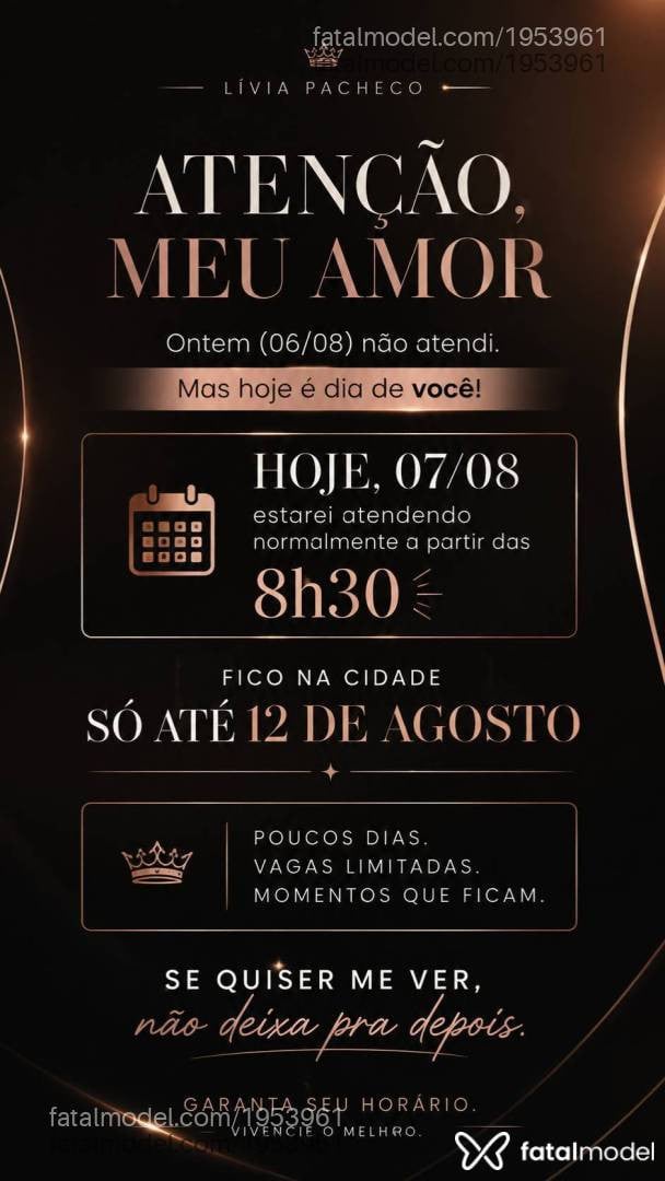 Acompanhante mulher morena (o) de olhos pretos - Livia Pacheco