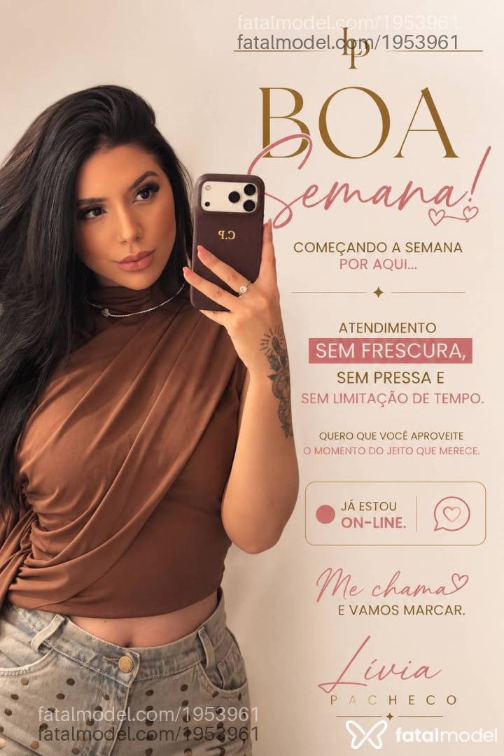 Acompanhante mulher morena (o) de olhos pretos - Livia Pacheco
