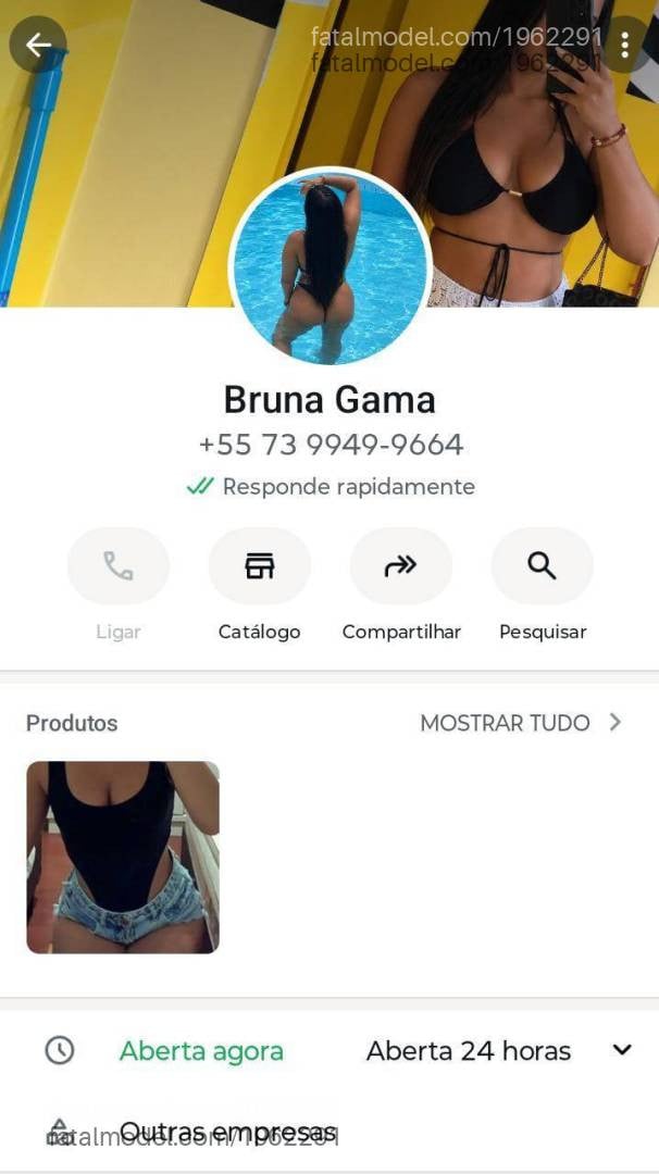 Acompanhante mulher morena (o) de olhos castanhos - Bruna Gama