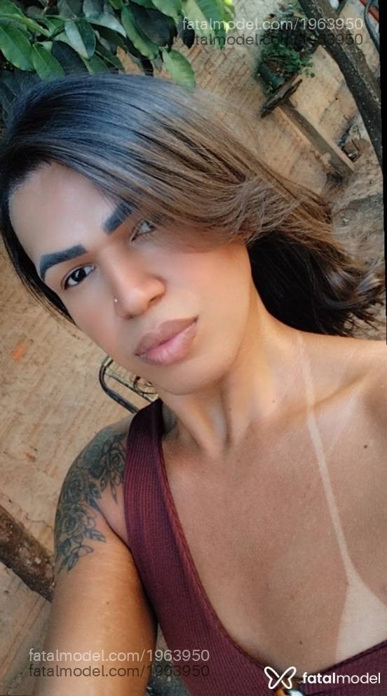 Acompanhante mulher trans com cabelo castanho de olhos castanhos em Ribeirão Cascalheira - Paola Suellen