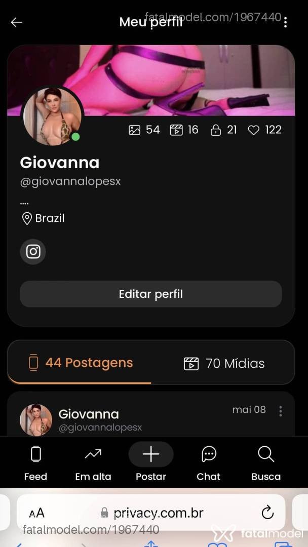 Acompanhante mulher com cabelo castanho de olhos castanhos em Cabo Frio - Giovanna