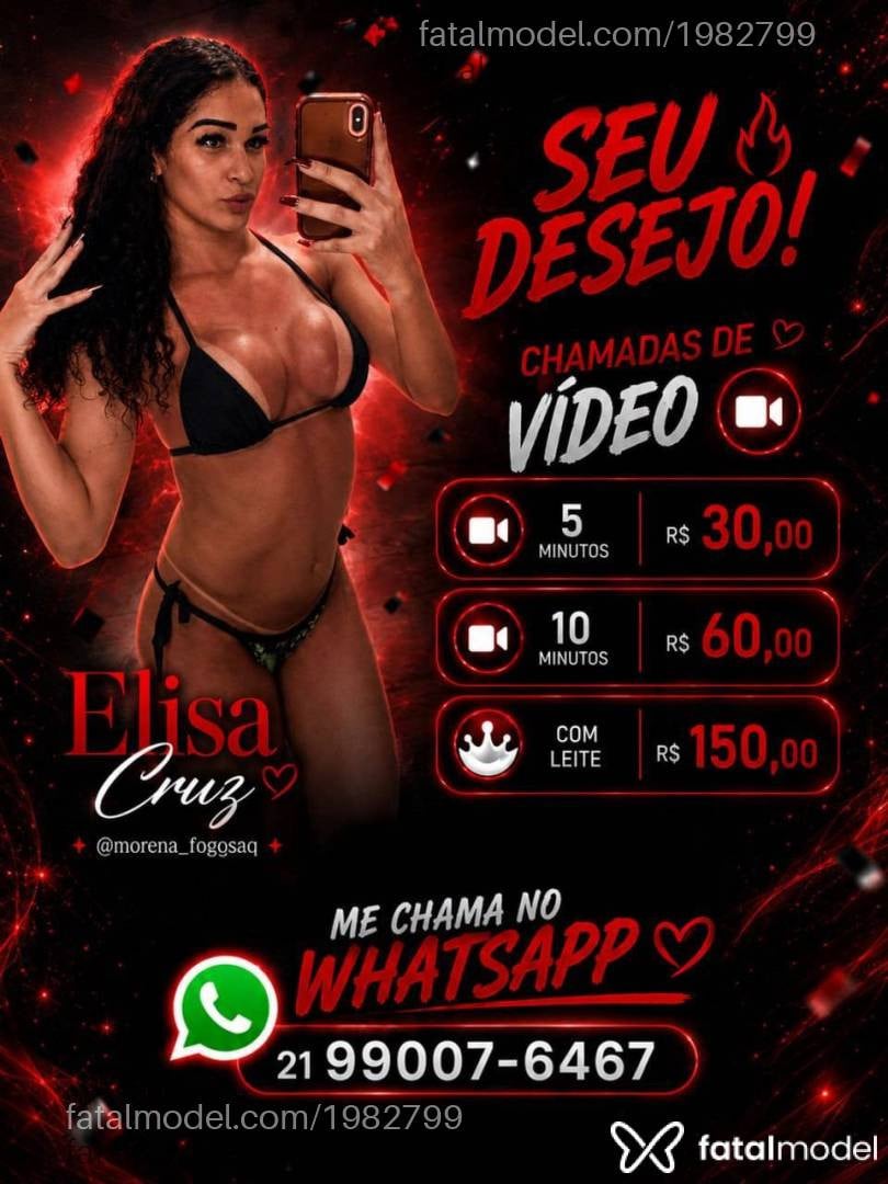 Acompanhante mulher trans com cabelo castanho de olhos pretos - Isa