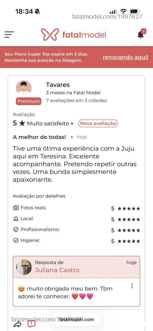 Acompanhante mulher loira (o) de olhos castanhos em Teresina - Juliana Castro