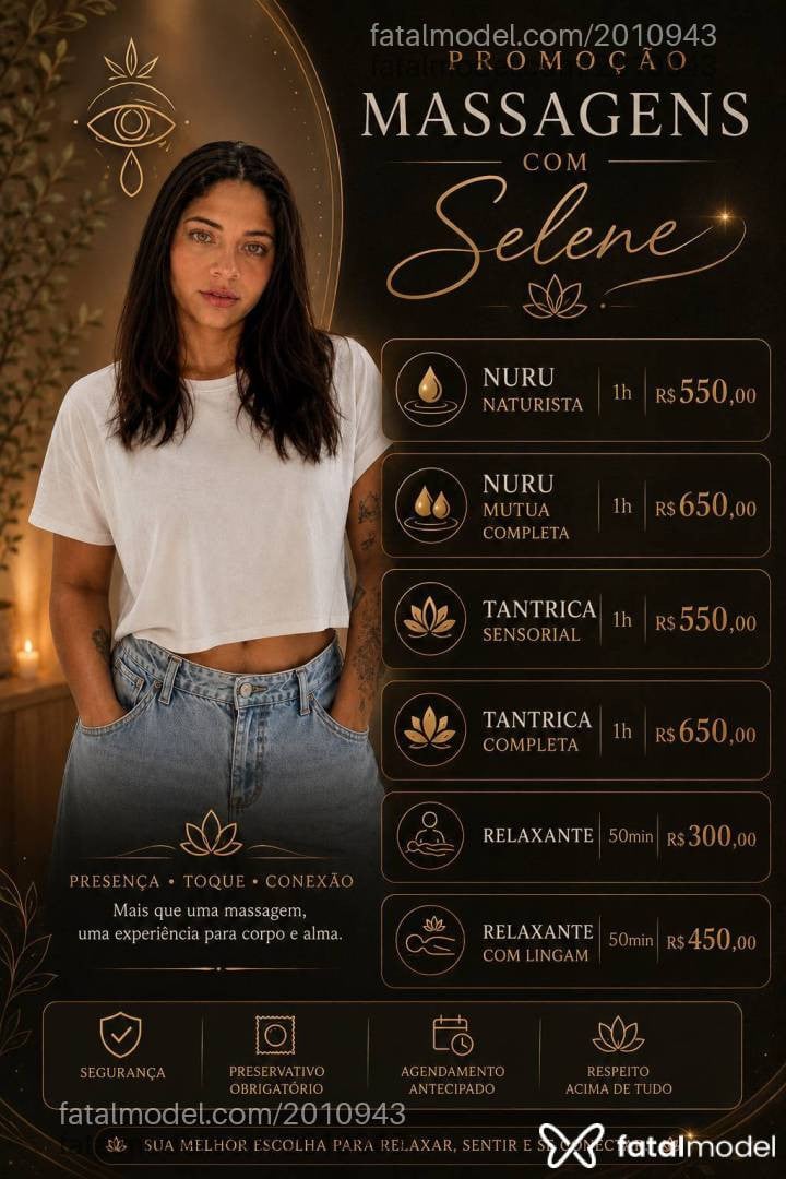 Acompanhante mulher morena (o) de olhos verdes - Selene