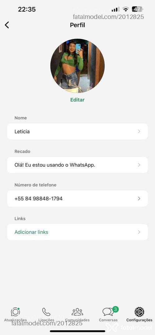 Acompanhante mulher trans com cabelo castanho de olhos pretos em Natal - Leticia Silva