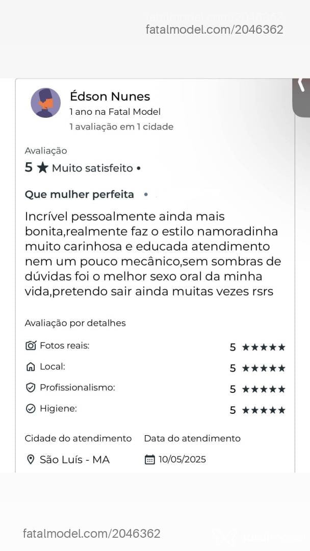 Acompanhante mulher com cabelo castanho de olhos pretos em São Luís - Camila