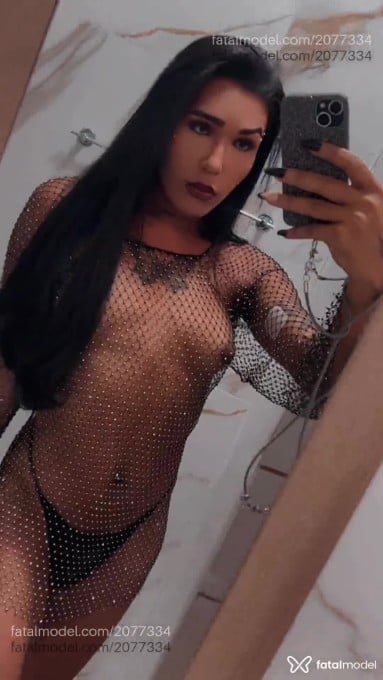 Acompanhante mulher trans morena (o) de olhos pretos em Aracruz - Pottira