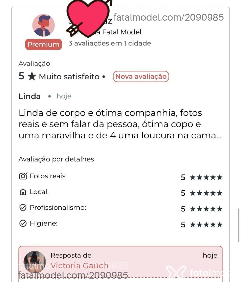 Acompanhante mulher morena (o) de olhos castanhos - Victoria Gaúch