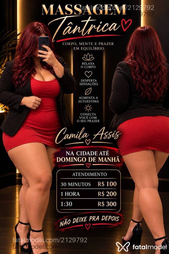 Acompanhante mulher ruiva (o) de olhos castanhos - Camila Assis