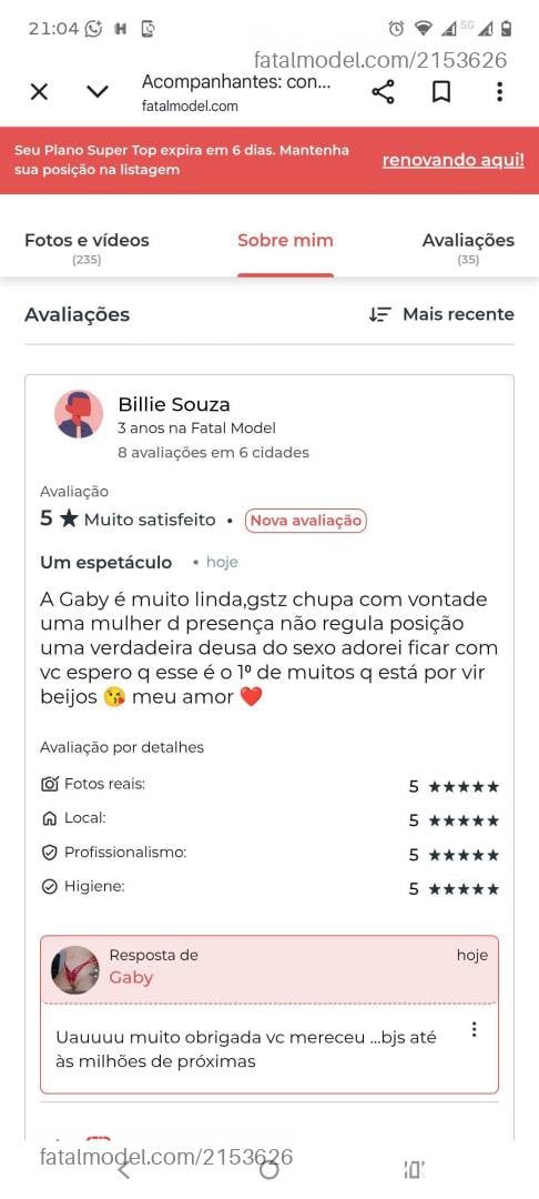 Acompanhante mulher loira (o) de olhos castanhos - Gaby