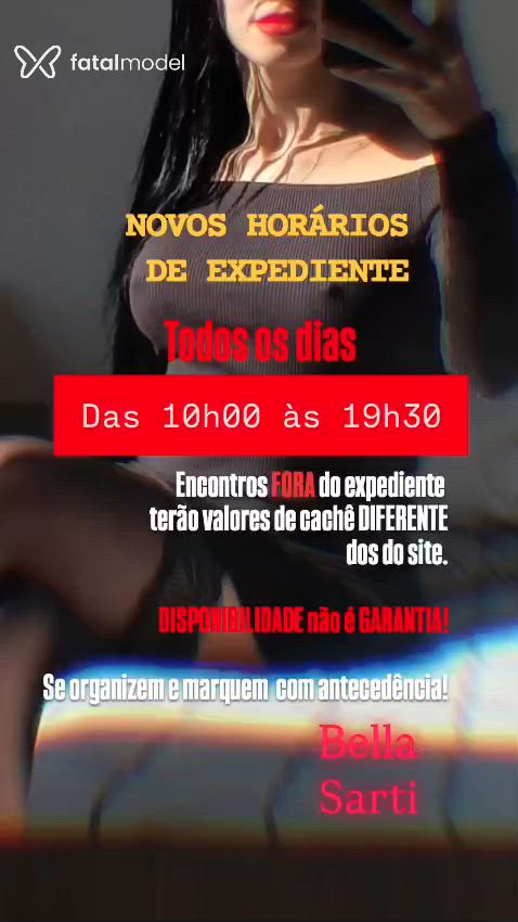 Acompanhante mulher morena (o) de olhos castanhos em Santa Maria - Bella Sarti