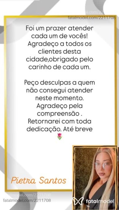 Acompanhante mulher loira (o) de olhos castanhos em Alfenas - Pietra Santos