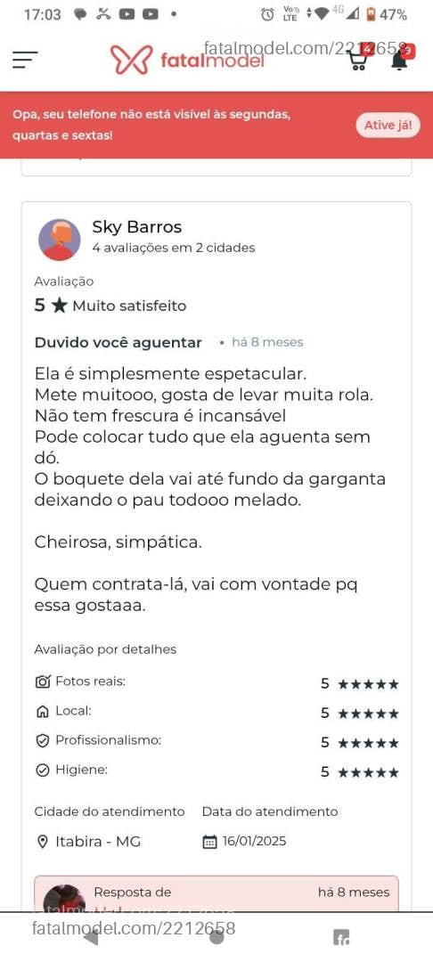 Acompanhante mulher com cabelo castanho de olhos castanhos em Itabira Acompanhante mulher com cabelo castanho de olhos castanhos em Itabira - Helena Rios