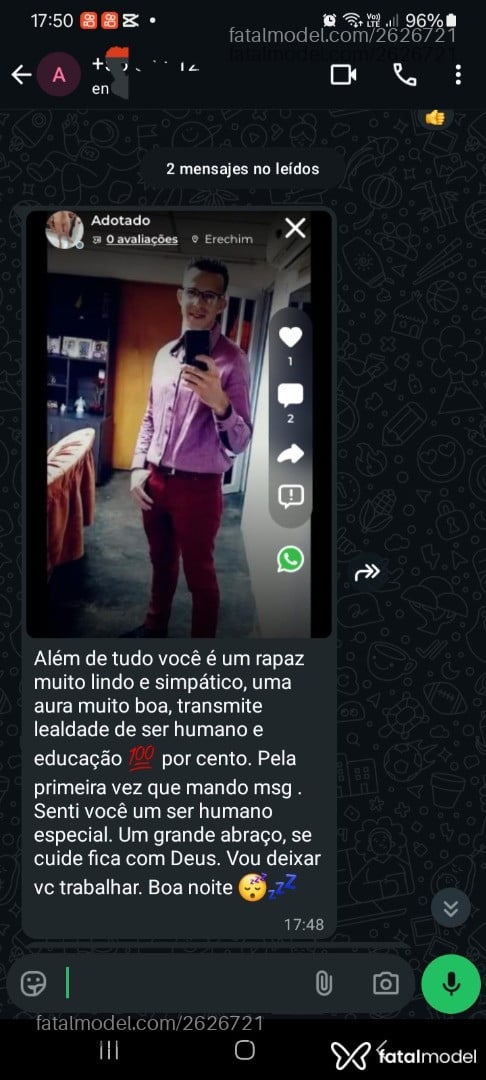 Acompanhante homem morena (o) de olhos castanhos em Erechim Acompanhante homem morena (o) de olhos castanhos em Erechim - Adotado