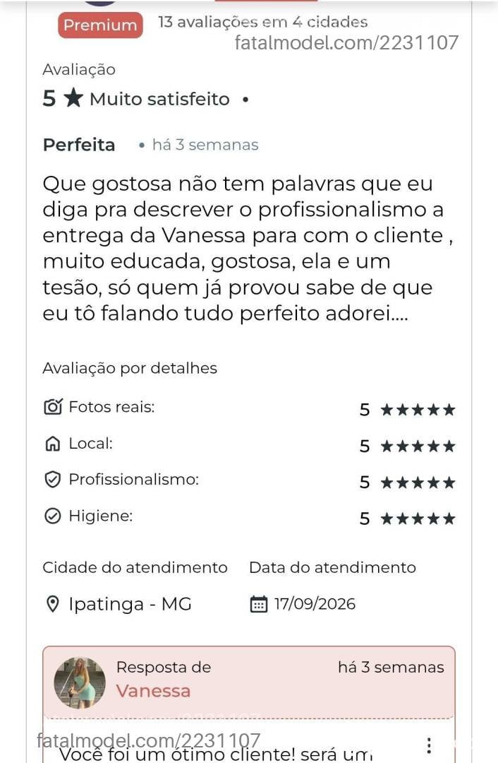 Acompanhante mulher trans ruiva (o) de olhos castanhos - Vanessa