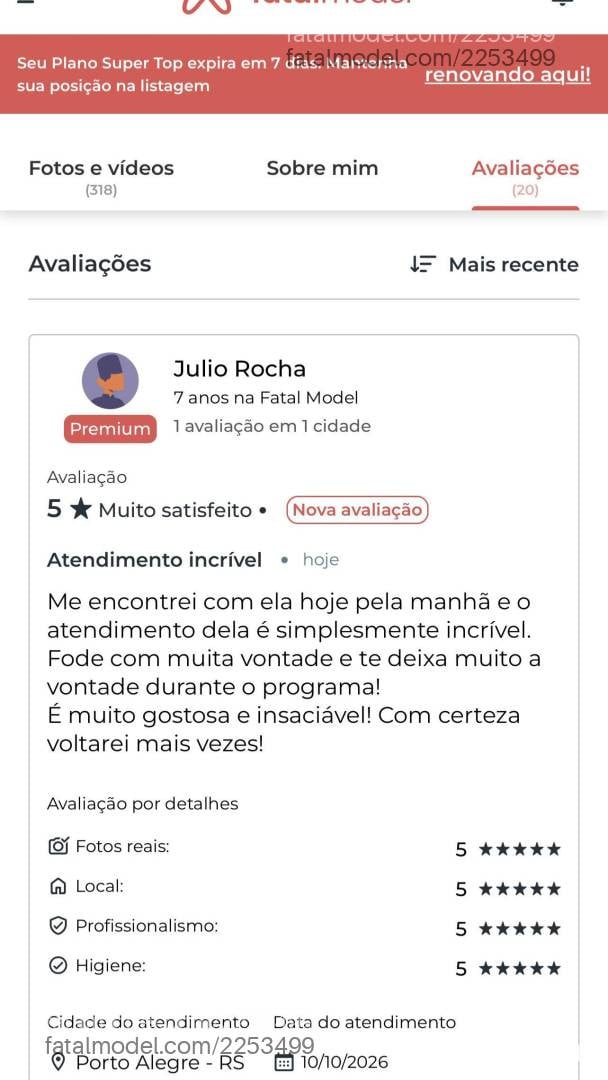 Acompanhante mulher morena (o) de olhos castanhos - Luiza