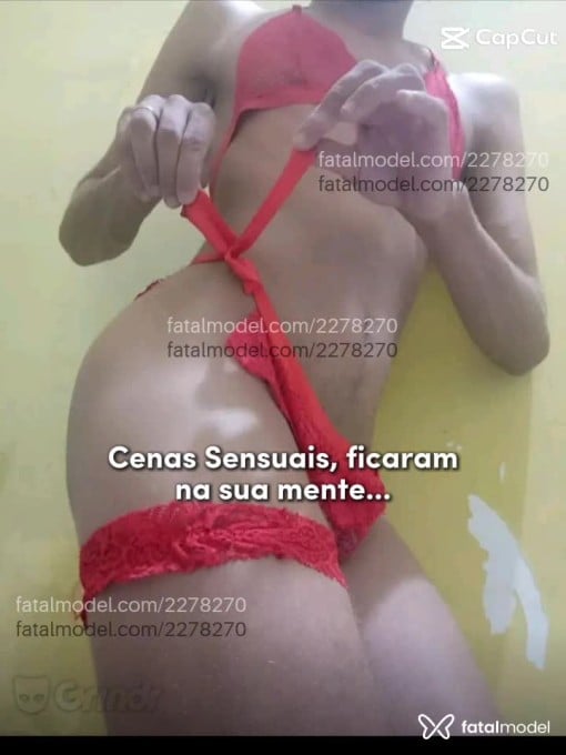 Acompanhante não-binário com cabelo castanho de olhos pretos em Açu - Danila