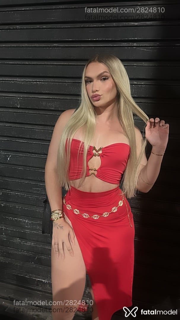 Acompanhante mulher trans loira (o) de olhos castanhos em São Vicente - Amanda Barros