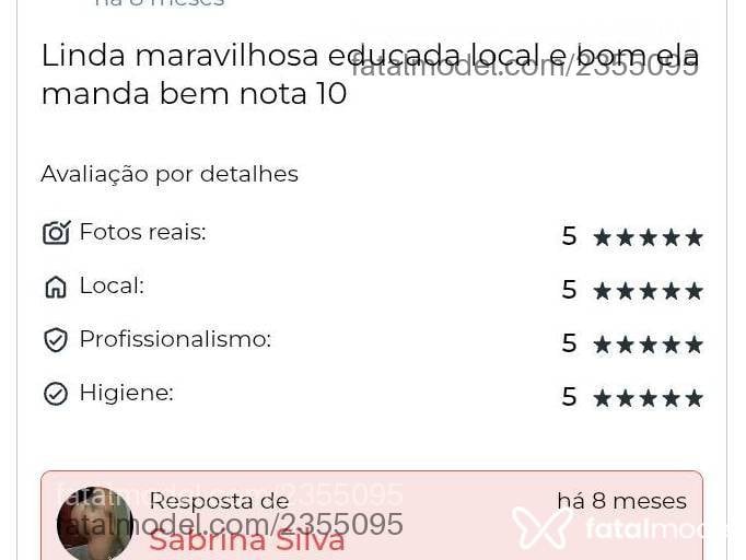 Acompanhante mulher morena (o) de olhos pretos - Sabrina Silva