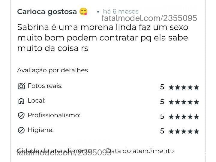 Acompanhante mulher morena (o) de olhos pretos - Sabrina Silva