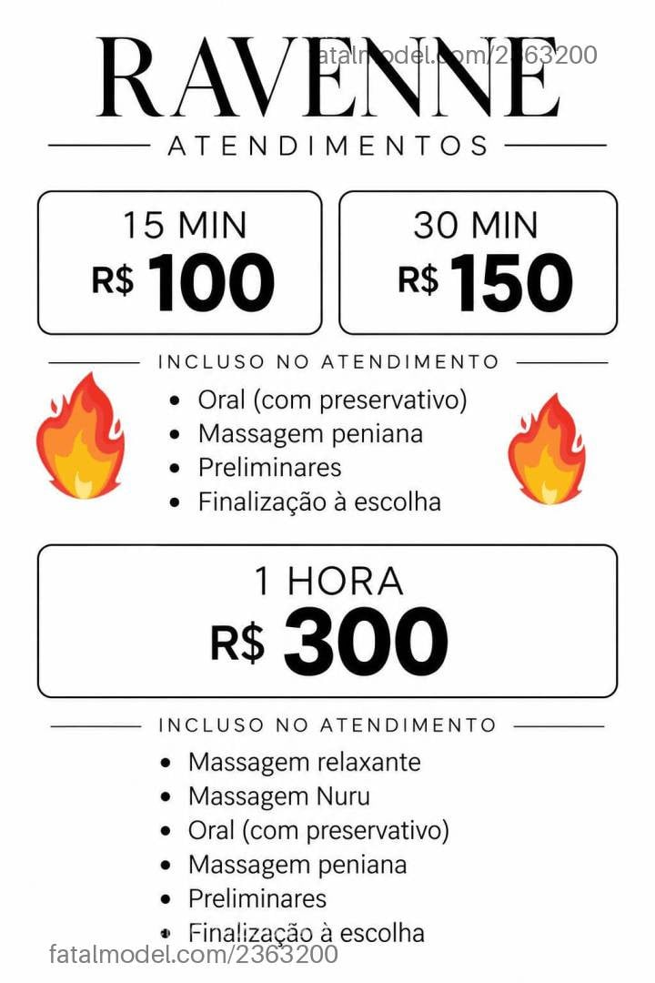 Acompanhante mulher morena (o) de olhos castanhos - Ravenne Noir