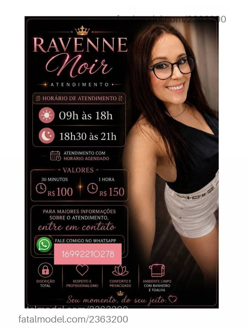 Acompanhante mulher morena (o) de olhos castanhos em Bebedouro - Ravenne