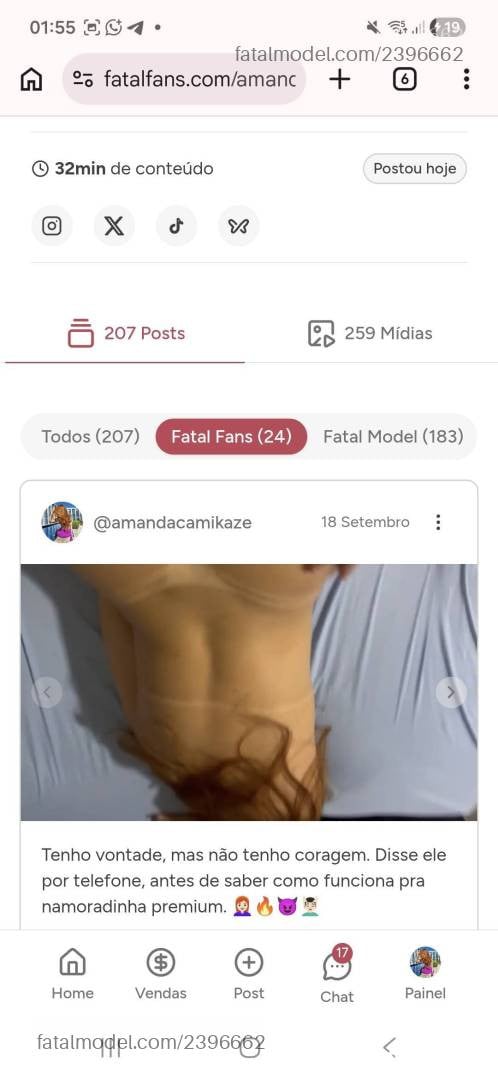 Acompanhante mulher ruiva (o) de olhos castanhos - Amanda Camikaze