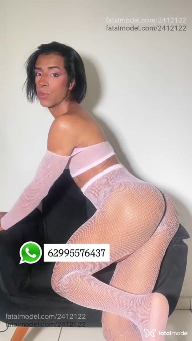 Acompanhante mulher trans morena (o) de olhos pretos em Goiânia - Marcelly