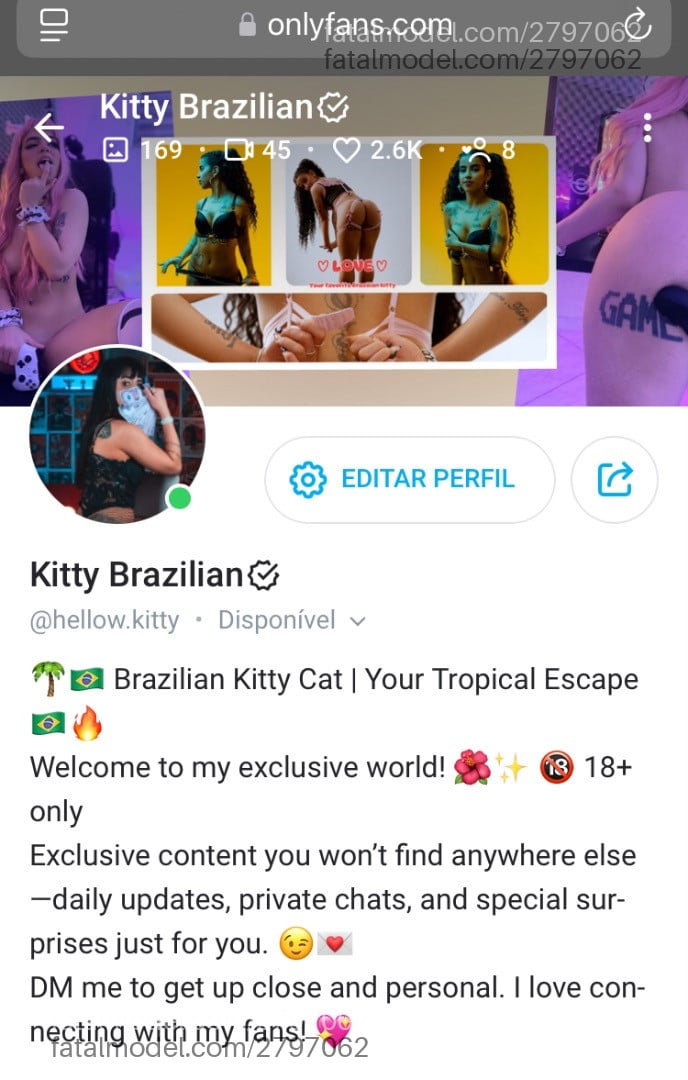 Acompanhante mulher morena (o) de olhos pretos em Campo Grande - Kitty Brazillian