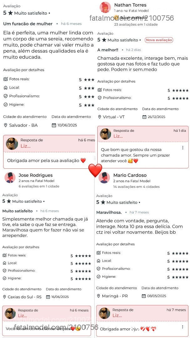 Acompanhante mulher morena (o) de olhos castanhos em Virtual - Lizz Bittencourt