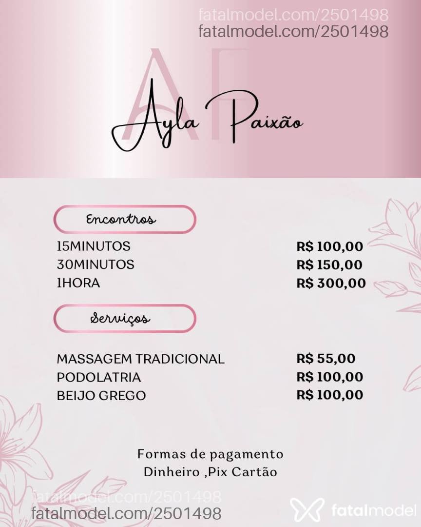 Acompanhante mulher morena (o) de olhos castanhos - Ayla