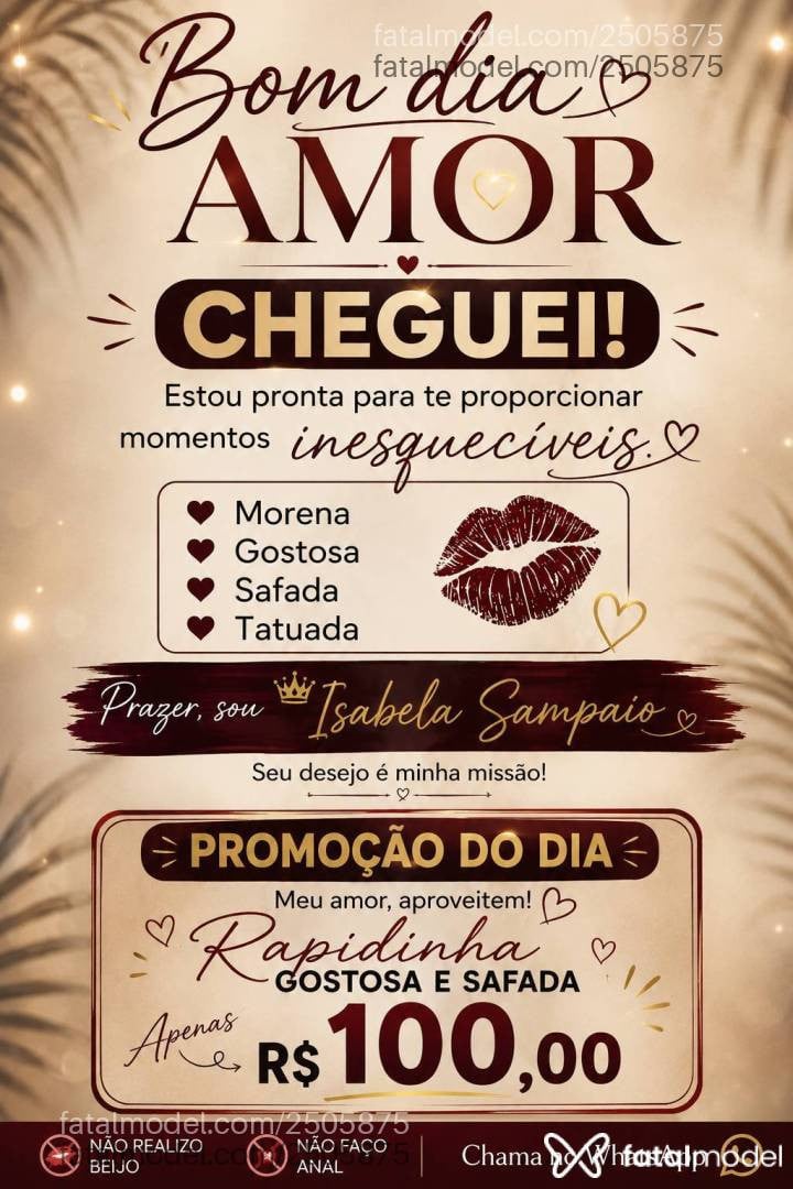 Acompanhante mulher com cabelo castanho de olhos castanhos - Isabela Sampaio
