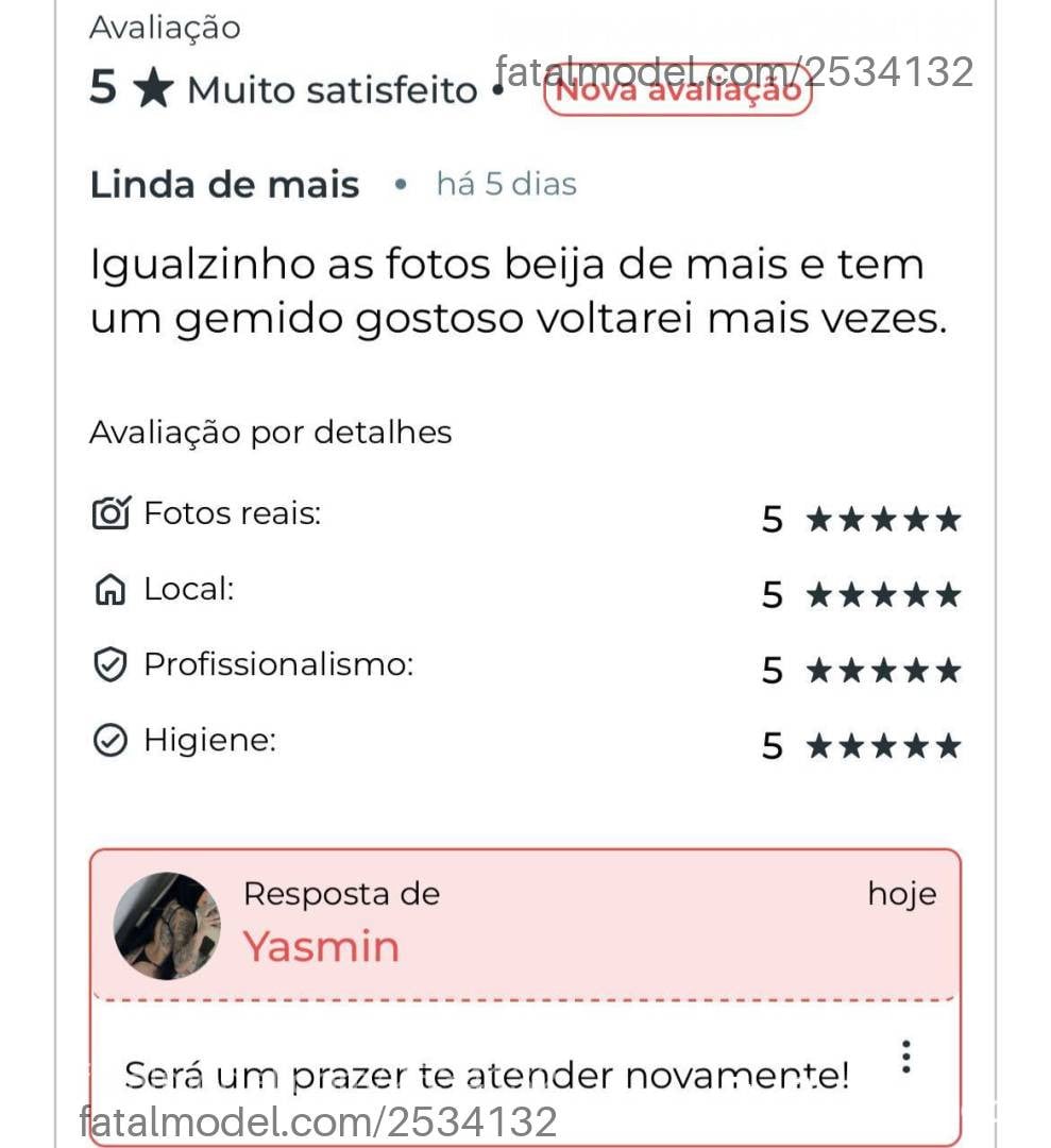 Acompanhante mulher morena (o) de olhos castanhos - Yasmin Acompanhante mulher morena (o) de olhos castanhos - Yasmin