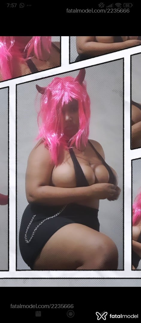 Acompanhante mulher com cabelo colorido de olhos castanhos em Vitória - Malu Olyver