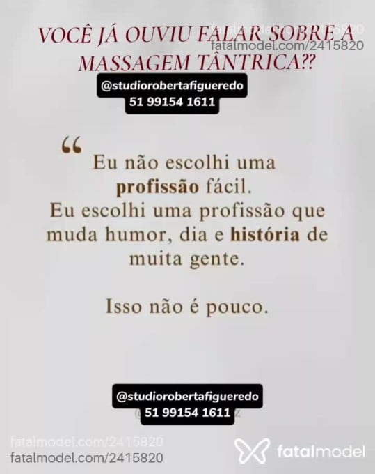 Acompanhante mulher morena (o) de olhos castanhos em São Leopoldo Acompanhante mulher morena (o) de olhos castanhos em São Leopoldo - Studio Roberta