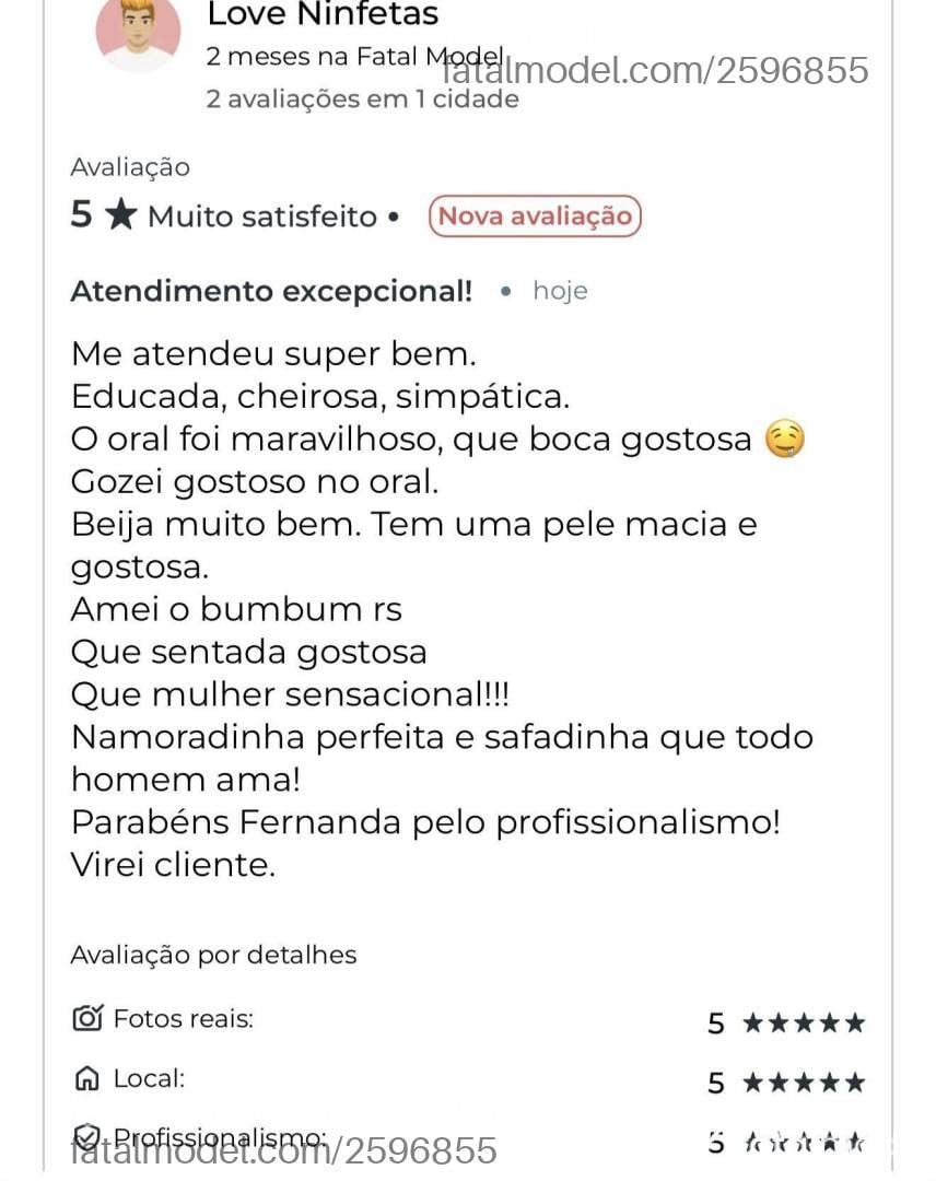 Acompanhante mulher morena (o) de olhos pretos - Fernanda