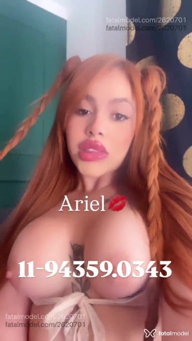 Acompanhante mulher ruiva (o) de olhos castanhos em São Paulo Acompanhante mulher ruiva (o) de olhos castanhos em São Paulo - Ariel