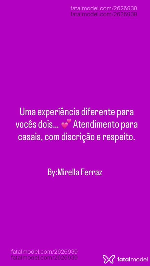 Acompanhante mulher morena (o) de olhos castanhos - Mirella Ferraz