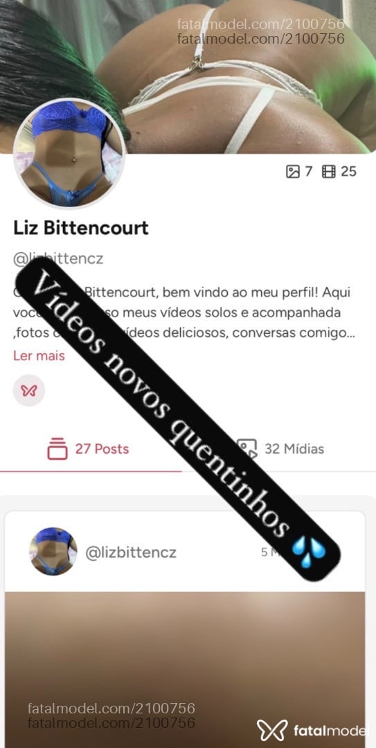 Acompanhante mulher morena (o) de olhos castanhos em Virtual - Lizz Bittencourt