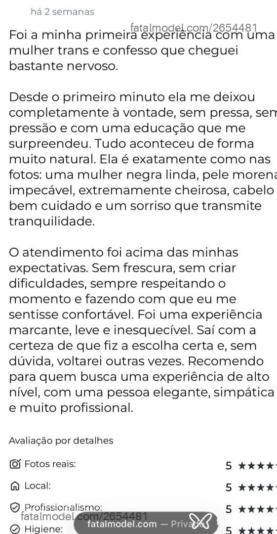 Acompanhante mulher trans com cabelo castanho de olhos castanhos - Lanay